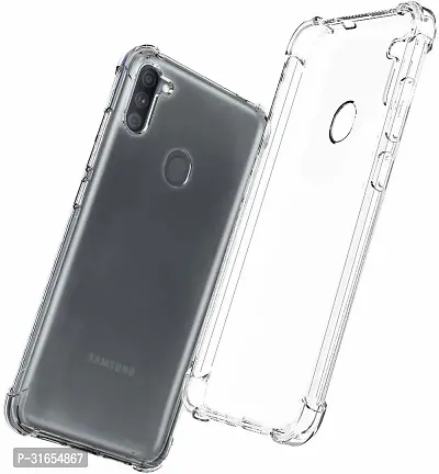 Caseline Back Cover for Samsung Galaxy M11 Transparent Grip Case Silicon Pack of 1