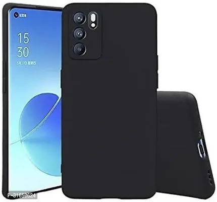 Caseline Back Cover for Oppo Reno 6 Pro 5G Oppo Reno 6 Pro Black Grip Case Silicon Pack of 1-thumb0