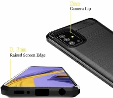 Caseline Back Cover for Samsang Galaxy A51 Black Grip Case Pack of 1-thumb1