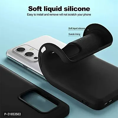 Caseline Back Cover for OnePlus 9 Black Grip Case Silicon Pack of 1-thumb3