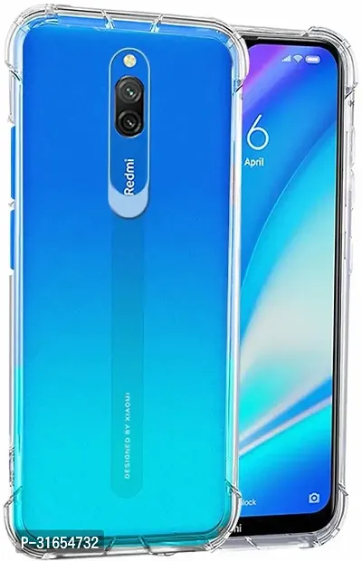 Caseline Back Cover for Redmi 8A Dual Transparent Grip Case Silicon Pack of 1-thumb0