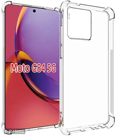 Caseline Back Cover for MOTOROLA MOTO G84 5G MOTOROLA G84 5G MOTO G84 5GBMTP Transparent Grip Case Pack of 1