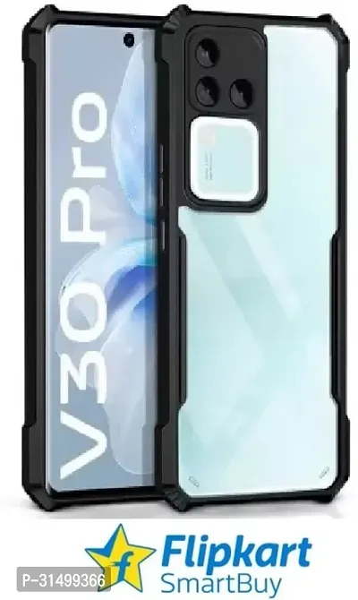 Flipkart SmartBuy Back Cover for vivo V30 Pro 5G Black Transparent Pack of 1-thumb0