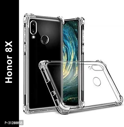 Caseline Back Cover for Honor 8X Transparent Grip Case Pack of 1