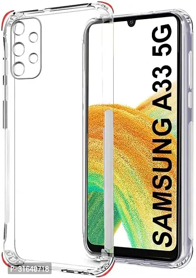 Caseline Back Cover for Samsung Galaxy A34 5G Transparent Grip Case Pack of 1