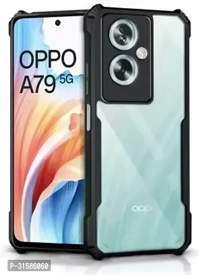 Caseline Back Cover for OPPO A79 5G IP Black Grip Case Pack of 1-thumb0