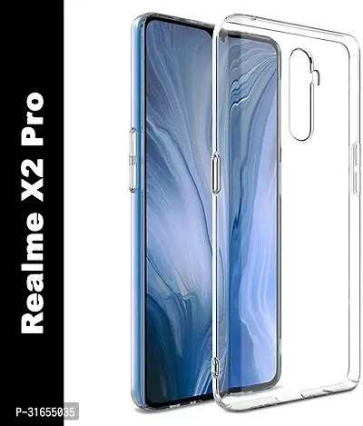 Caseline Back Cover for Realme X2 Pro Transparent Grip Case Pack of 1-thumb0