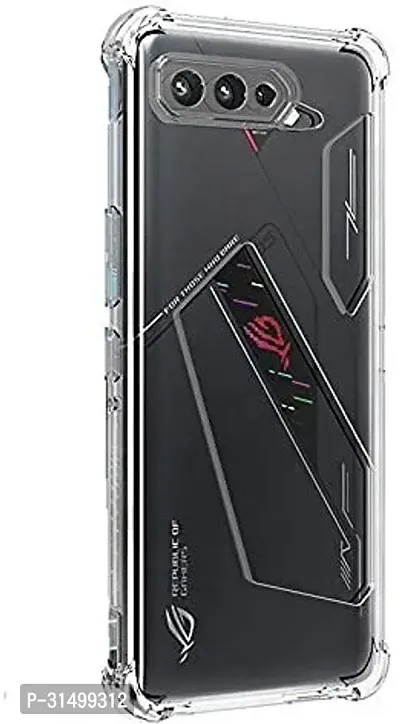 Caseline Back Cover for Asus ROG Phone 5 Transparent Flexible Silicon Pack of 1-thumb2