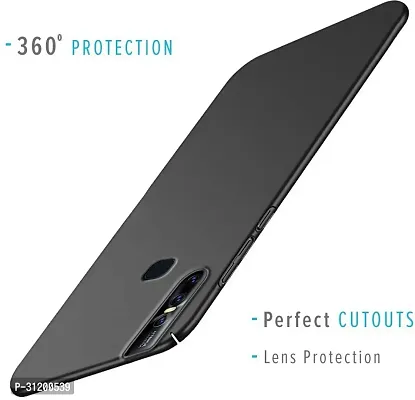 Caseline Back Cover for VIVO V15 Black Grip Case Pack of 1-thumb3