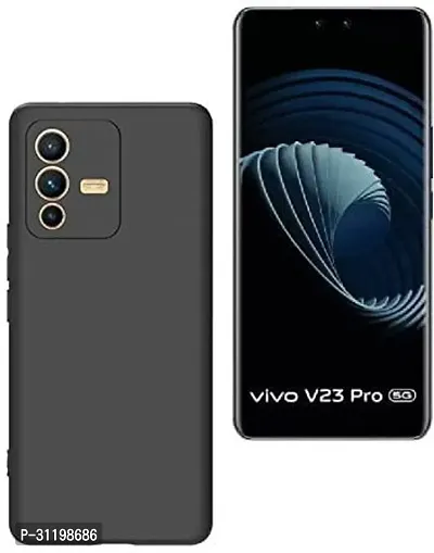 Caseline Back Cover for VIVO V23 PRO VIVOV23 PRO V23 PRO 5G VIVO V23 PRO 5G Black Grip Case Silicon Pack of 1