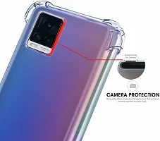 Caseline Back Cover for Vivo V20 Transparent Grip Case Pack of 1-thumb3