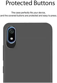 Caseline Back Cover for REDMI 7A Black Grip Case Silicon Pack of 1-thumb2