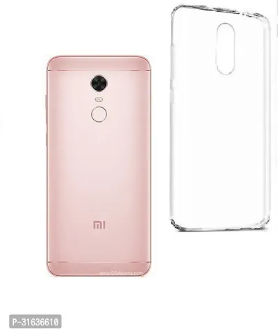 Caseline Back Cover for Mi Redmi Note 5 Transparent Silicon Pack of 1-thumb0