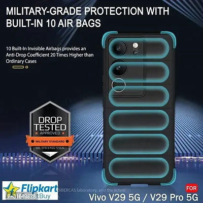 Flipkart SmartBuy Back Cover for vivo V29 Pro 5G vivo V29 5G Black Grip Case Silicon Pack of 1-thumb3