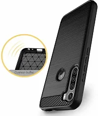 Caseline Back Cover for Motorola Moto One Fusion Plus Moto One Fusion Plus Black Grip Case Pack of 1-thumb1