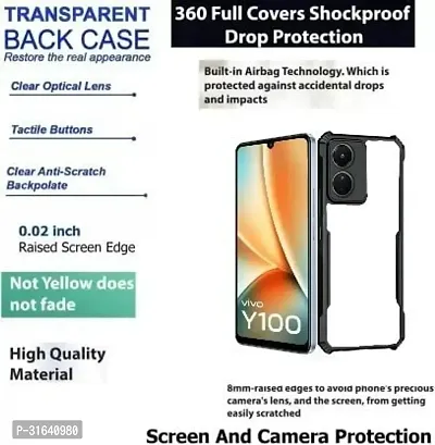 Flipkart SmartBuy Back Cover for Vivo Y100 5G Vivo T2 5G Vivo Y100 A 5G Black Grip Case Pack of 1-thumb2