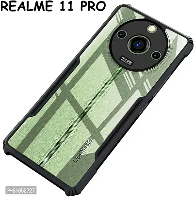 Caseline Back Cover for Realme 11 Pro 5G Realme 11 Pro IP Black Grip Case Pack of 1-thumb0