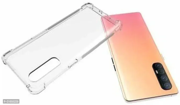 Caseline Back Cover for OPPO Reno4 Pro Transparent Grip Case Pack of 1