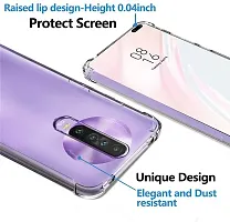 Caseline Back Cover for Redmi K30 Poco X2 Transparent Grip Case Silicon Pack of 1-thumb1