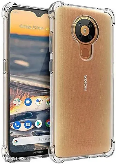 Caseline Back Cover for Nokia 5.3 Transparent Grip Case Silicon Pack of 1