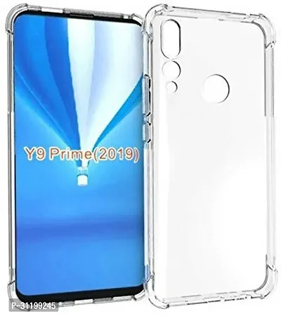 Caseline Back Cover for HUAWEI Y9 PRIME 2019 Transparent Grip Case Silicon Pack of 1