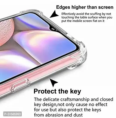 Caseline Back Cover for Samsung Galaxy A10s Transparent Grip Case Pack of 1-thumb2