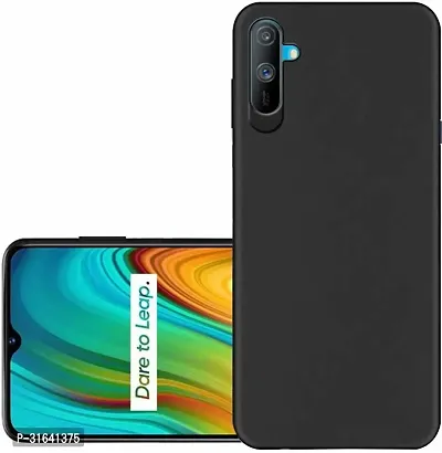 Caseline Back Cover for Realme C3 Black Grip Case Silicon Pack of 1-thumb0