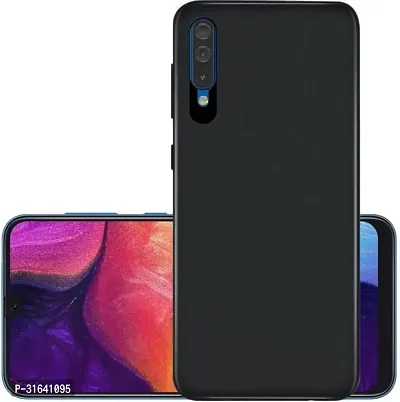 Caseline Back Cover for SAMSUNG GALAXY A50 Black Grip Case Silicon Pack of 1