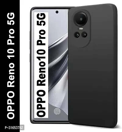 Caseline Back Cover for OPPO Reno 10 5GOPPO Reno 10 OPPO Reno 10 Pro 5G OPPO Reno 10 Pro CND Black Grip Case Silicon Pack of 1-thumb0