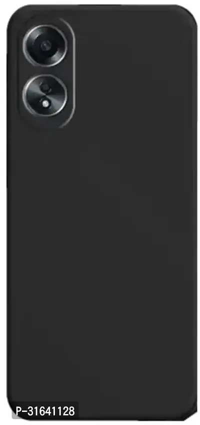 Caseline Back Cover for OPPO A38 4G Oppo A38CND Black Grip Case Silicon Pack of 1-thumb0