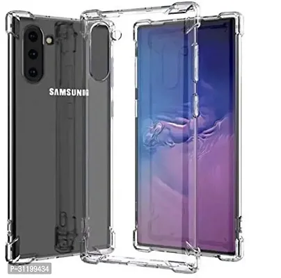 Caseline Back Cover for SAMSUNG GALAXY NOTE 10 Transparent Grip Case Pack of 1-thumb0