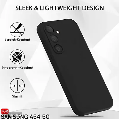 Nutricase Back Cover for Samsung Galaxy A54 5G CND Black Grip Case Silicon Pack of 1-thumb4