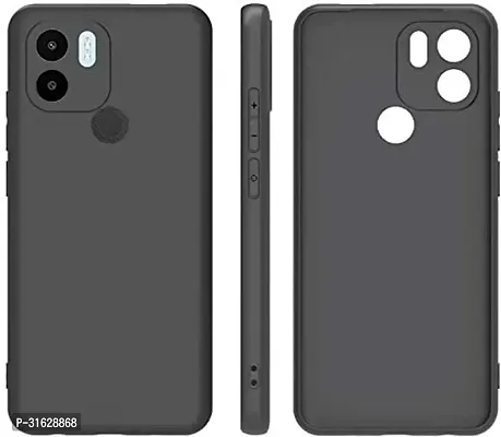 Caseline Back Cover for Redmi A1 Plus  Poco C50 Black Grip Case Silicon Pack of 1