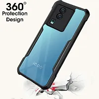 Caseline Back Cover for IQOO NEO 7 Pro 5G iQOO Neo 7 5G IQOO NEO 7 Pro 5G iQOO Neo 7 Pro 5G IP Black Grip Case Pack of 1-thumb1