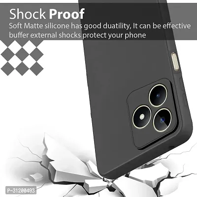 Caseline Back Cover for POCO M6 Pro 5G POCO M6 Pro CND Black Grip Case Silicon Pack of 1-thumb3