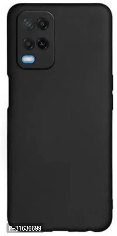 Caseline Back Cover for Oppo A54 4G Black Grip Case Silicon Pack of 1-thumb0