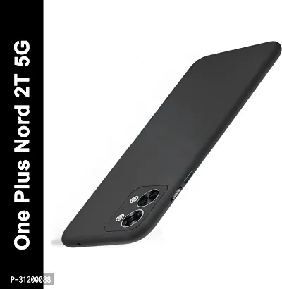 Caseline Back Cover for OnePlus Nord 2T 1Plus Nord 2T 5G OnePlus Nord 2T 5G Black Grip Case Silicon Pack of 1