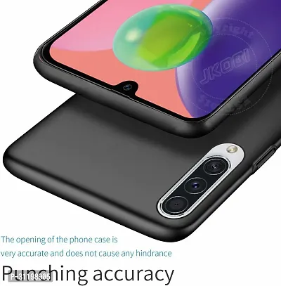 Caseline Back Cover for Samsung Galaxy A70s Black Grip Case Silicon Pack of 1-thumb3