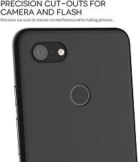 Caseline Back Cover for GOOGLE PIXEL 3XL Black Grip Case Silicon Pack of 1-thumb2