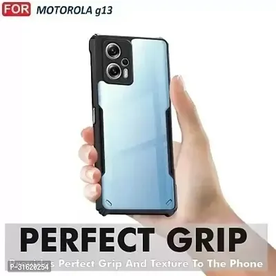 Caseline Back Cover for MOTO G13 MOTOROLA G13 MOTOROLA MOTO G13 IP Black Grip Case Pack of 1-thumb3