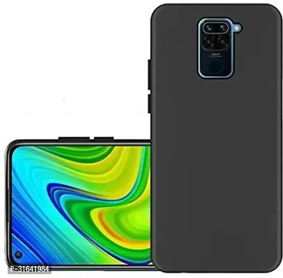 Caseline Back Cover for REDMI MI NOTE 9 Black Grip Case Pack of 1-thumb0