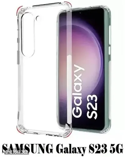 Caseline Back Cover for SAMSUNG Galaxy S23 SAMSUNG Galaxy S23 5G Transparent Grip Case Pack of 1-thumb0