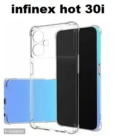 Caseline Back Cover for Infinix HOT 30i Transparent Grip Case Pack of 1