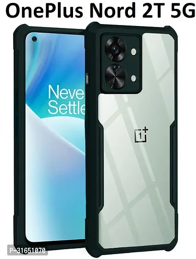 Caseline Back Cover for 1+ Nord 2T 5G OnePlus Nord 2T OnePlus Nord 2T 5G Black Grip Case Pack of 1-thumb0