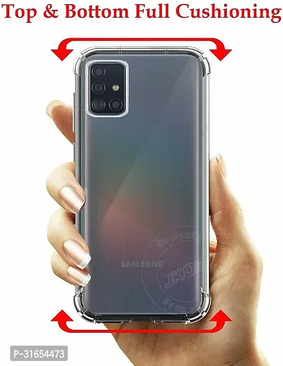 Caseline Back Cover for Samsung Galaxy A71 Transparent Grip Case Silicon Pack of 1-thumb4