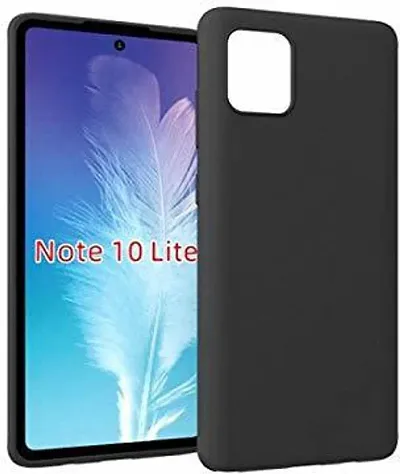 CELZO Silicon Back Cover Case for Samsung Galaxy Note 10 LITE (2020) - {Black}