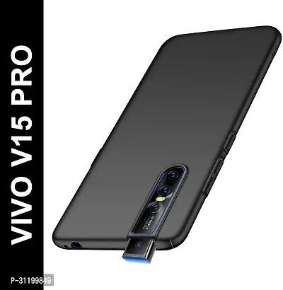 Caseline Back Cover for VIVO V15 PRO Black Grip Case Pack of 1