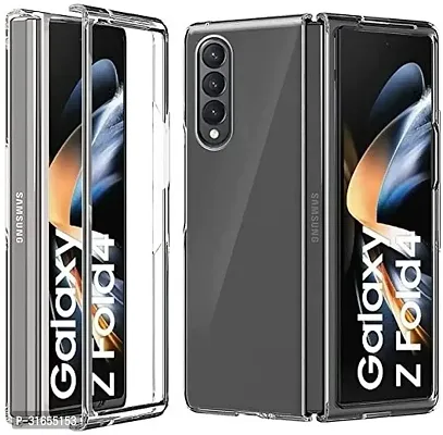 Caseline Back Cover for Samsung Galaxy Z Fold 4 Transparent Grip Case Pack of 1