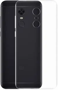 Caseline Back Cover for Mi Redmi Note 5 Transparent Silicon Pack of 1-thumb1