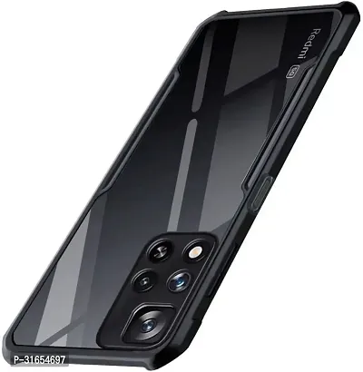 Caseline Back Cover for Xiaomi 11i HyperCharge 5G Xiaomi 11i Redmi 11i HyperCharge 5G Black Grip Case Pack of 1-thumb0